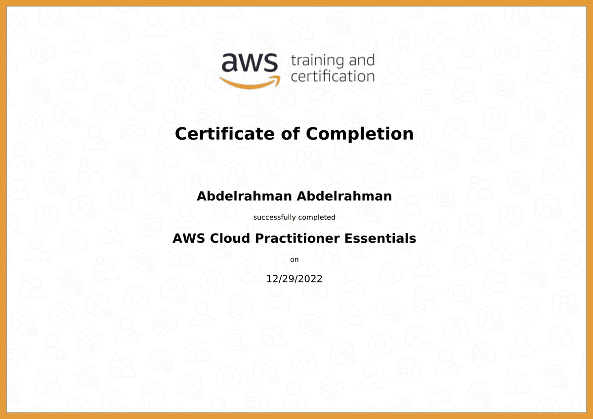 AWS Cloud Practitioner Essentials (course) — certificate